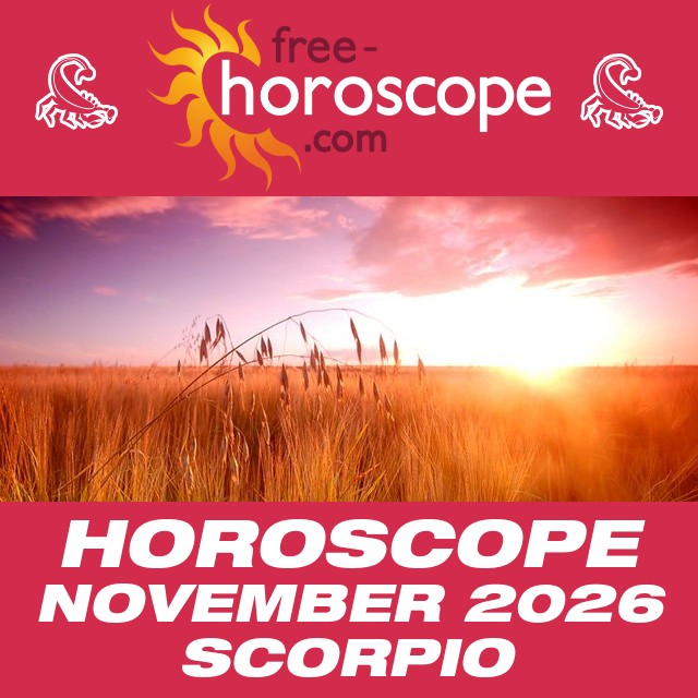 Scorpio Monthly Horoscope: November 2026