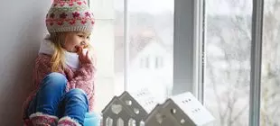 Children during the winter holidays!